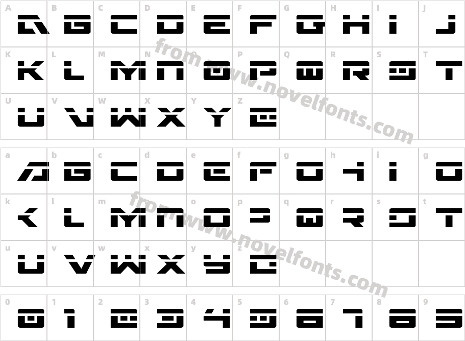 Wildcard LaserCharacter Map