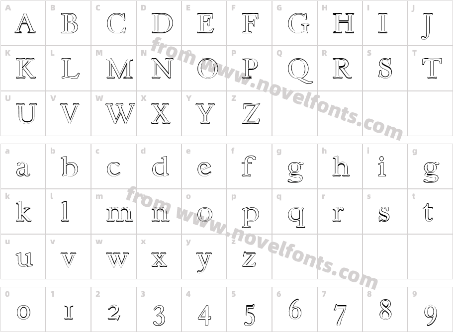 William Becker Outline Ex LightCharacter Map