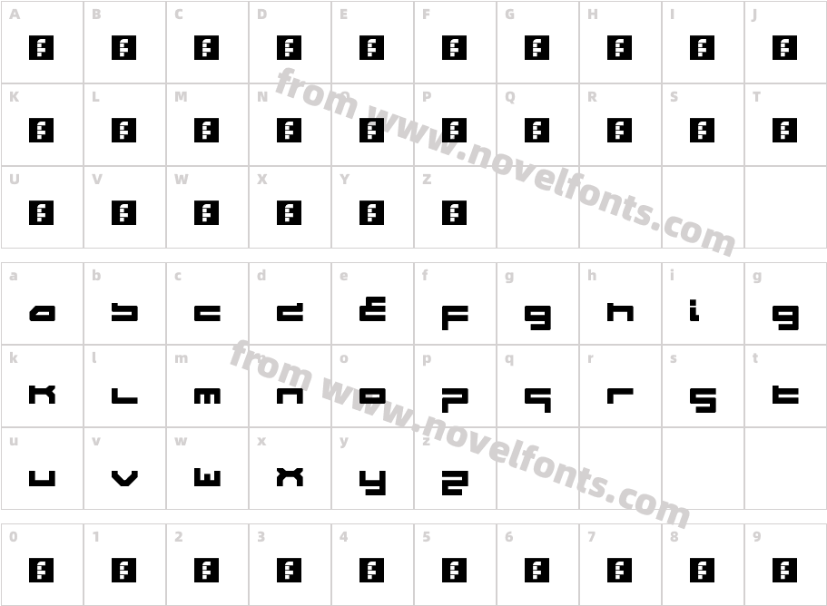 Wipeout HD RegularCharacter Map