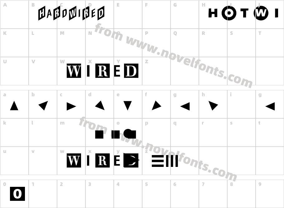 Wired SpecialCharacter Map