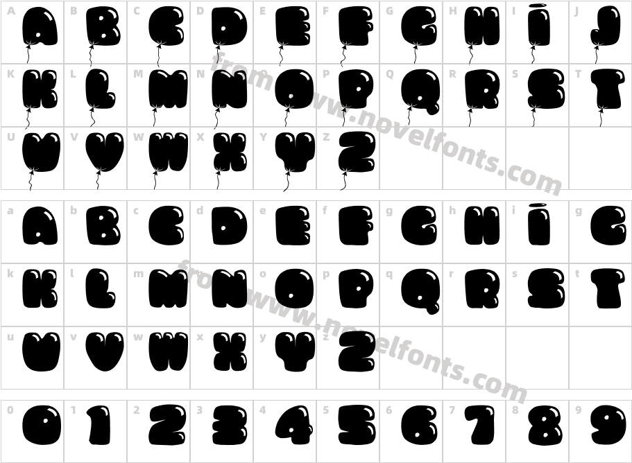 BumbazoidCharacter Map