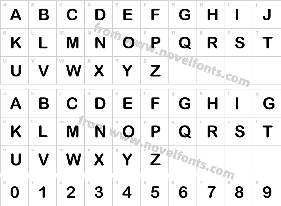 Wolf Sans SC RegularCharacter Map