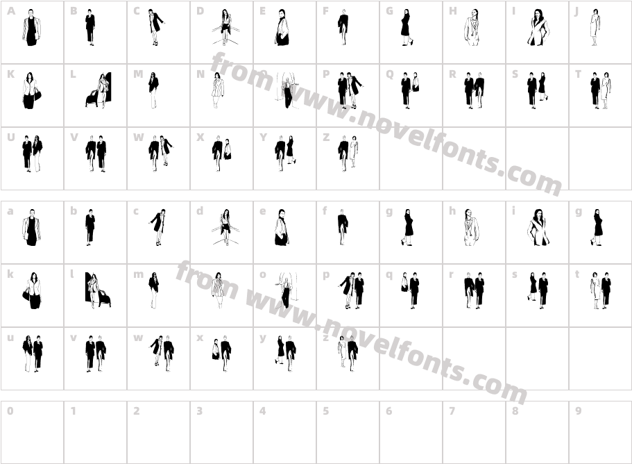 WomenCharacter Map