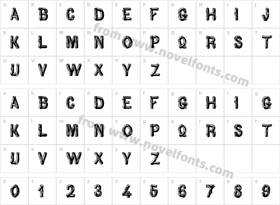 WoodbadgeCharacter Map