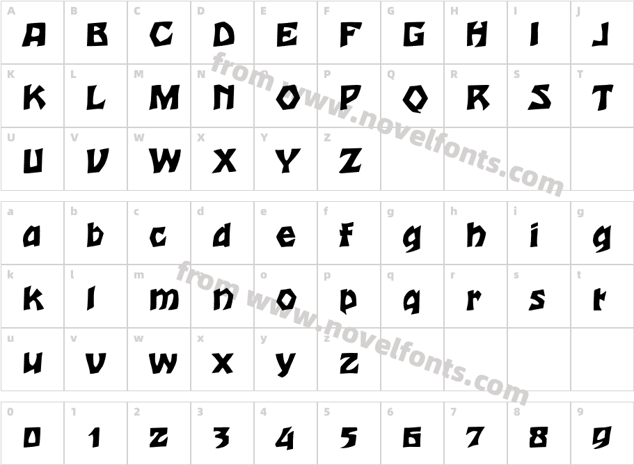 Woodcut NormalCharacter Map