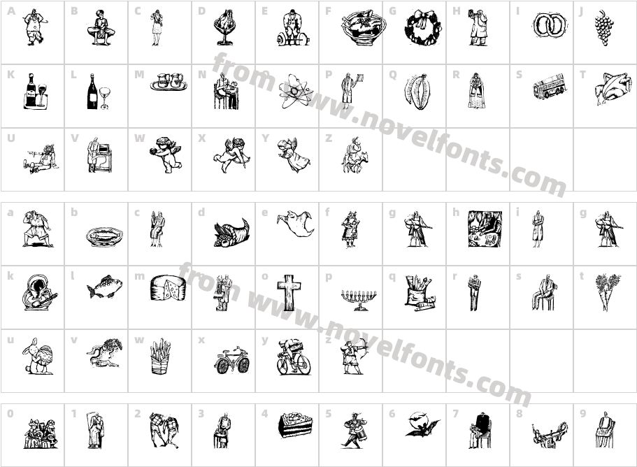 Woodcuts FiveCharacter Map