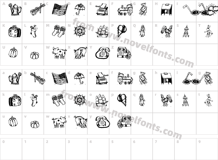 Woodcuts OneCharacter Map