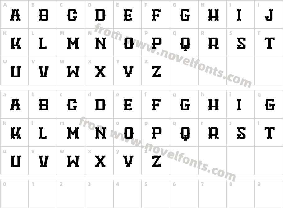 WoodshopCharacter Map