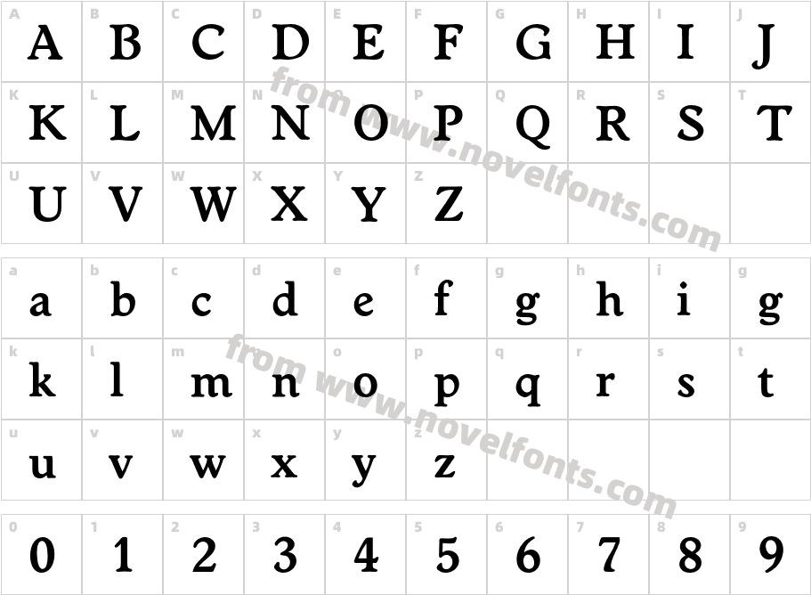 Worchester Demi BoldCharacter Map