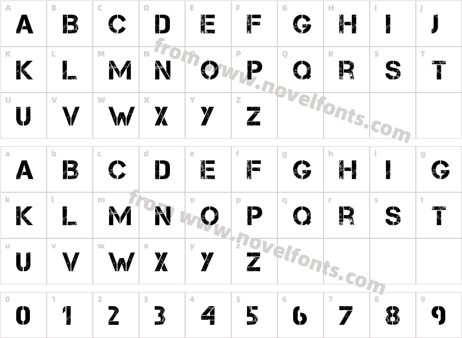 Word Mean FontCharacter Map