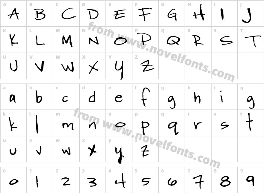 Wordy DivaCharacter Map