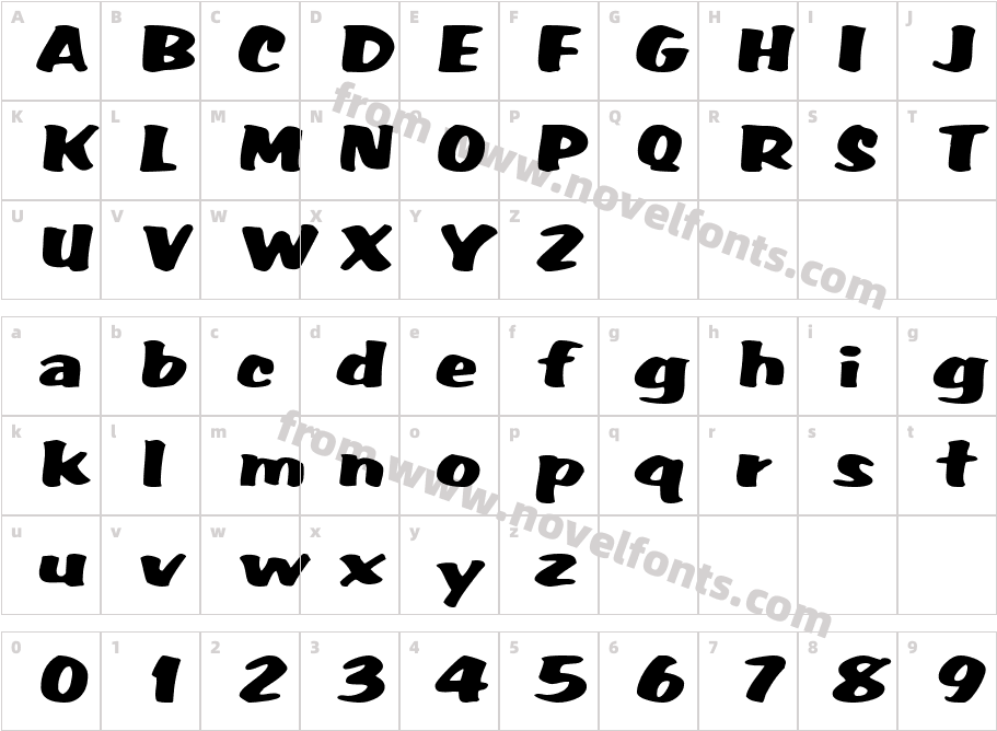 Wummerlin ScriptSSK BoldCharacter Map