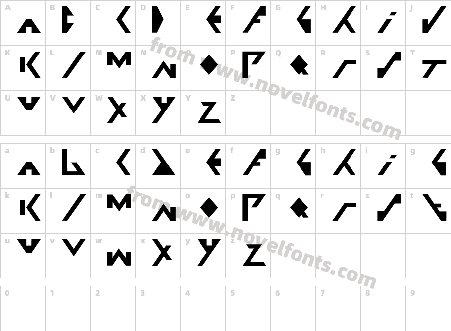 X FuseCharacter Map