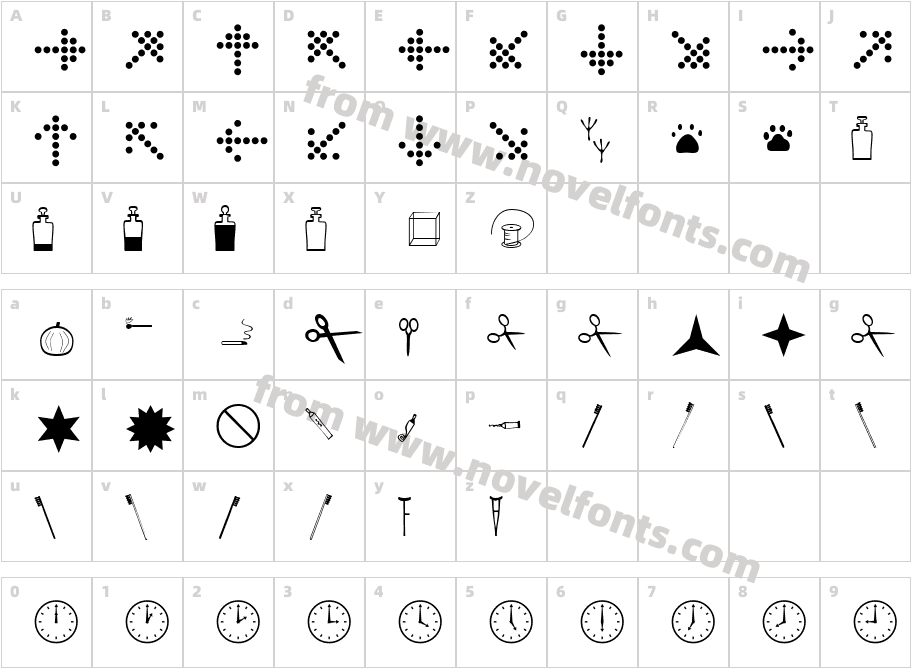 X Ing Ding LeftoverCharacter Map