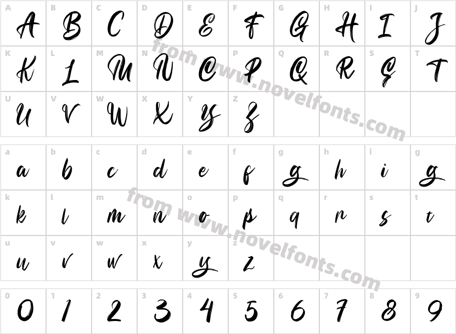 BunakenCharacter Map