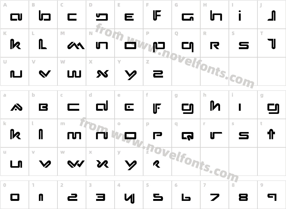 XephyrCharacter Map