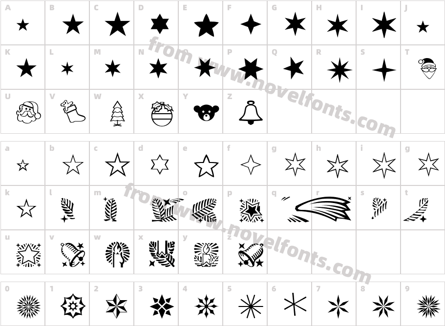 Xmas LH Pi OneCharacter Map