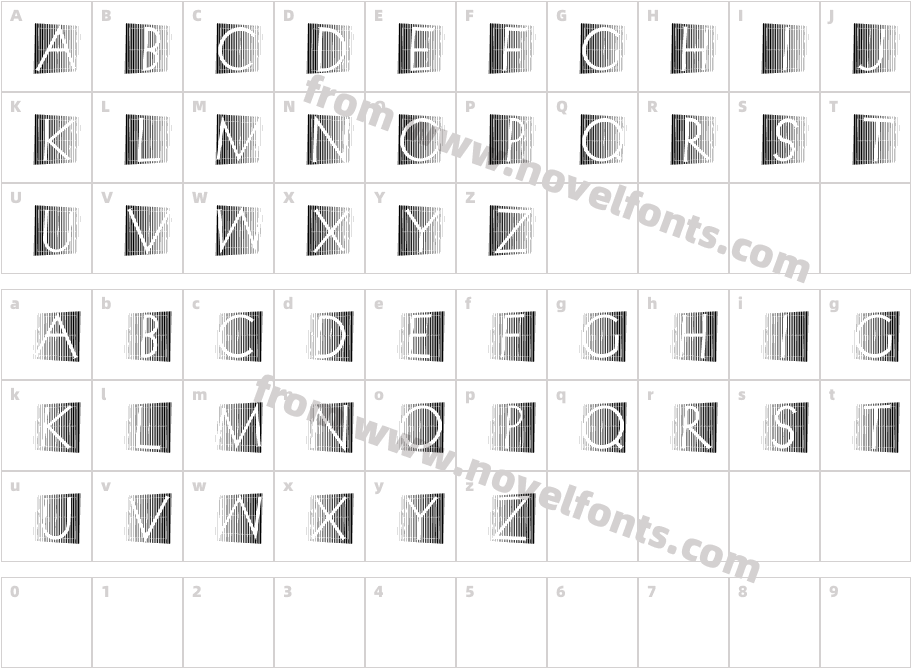 Xperimentypo Stripes TwoCharacter Map