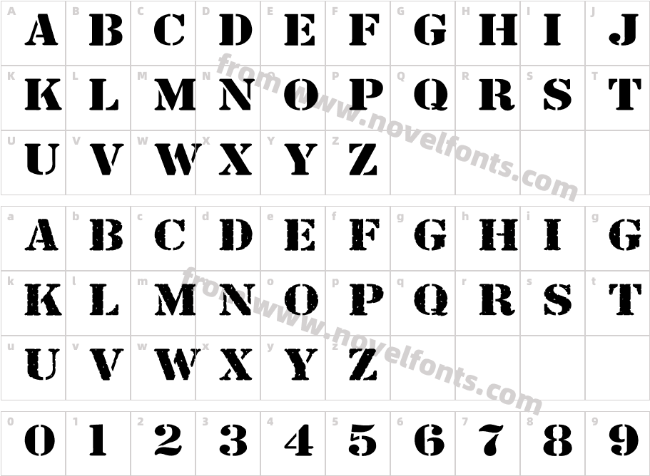 Bundy Yellow SolidCharacter Map