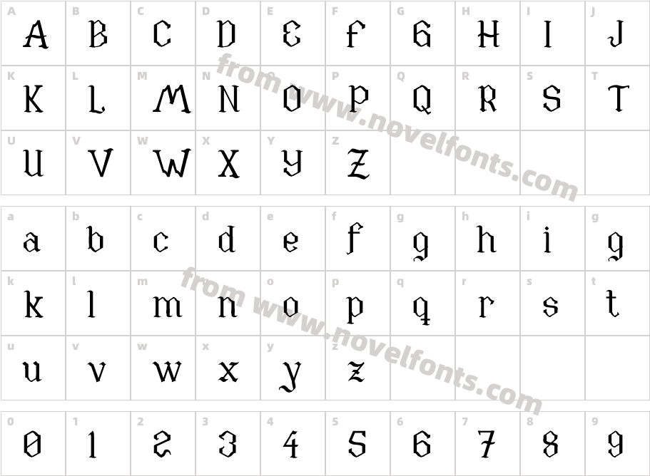 XéforaCharacter Map