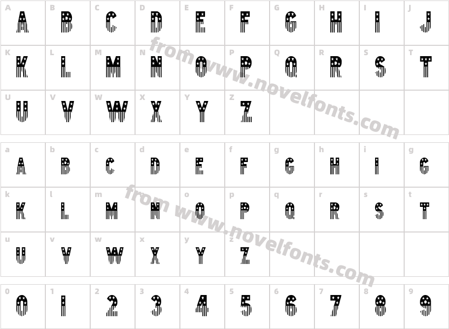 Bunting 2-Condensed NormalCharacter Map