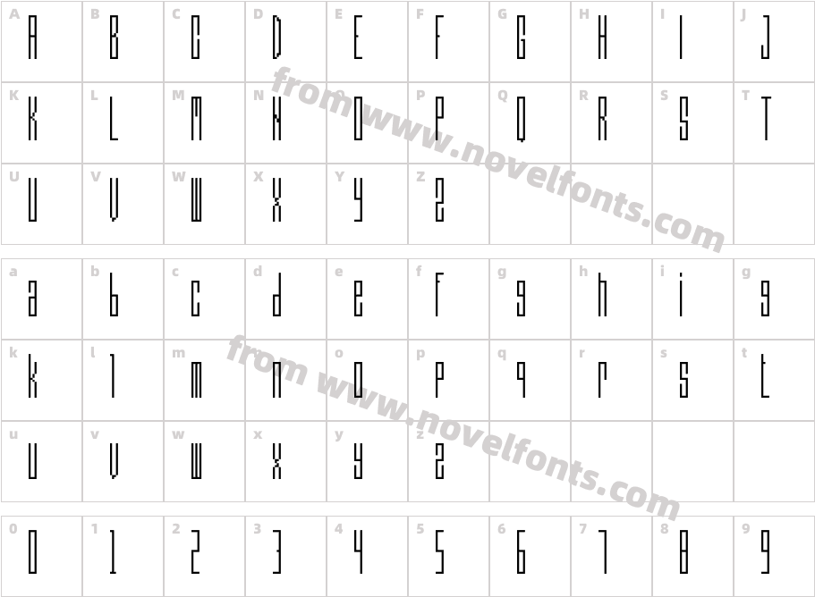 ZI_PIXEL_HIGH_24_CYRCharacter Map