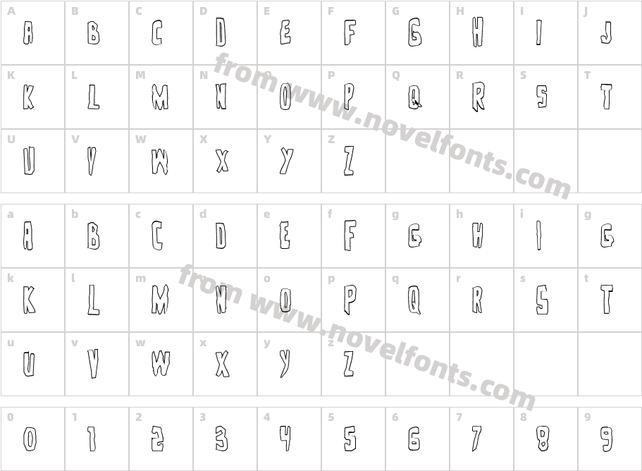 Zakenstein Outline RegularCharacter Map