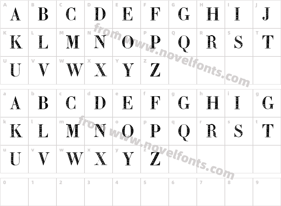 Zierinitialen2Character Map