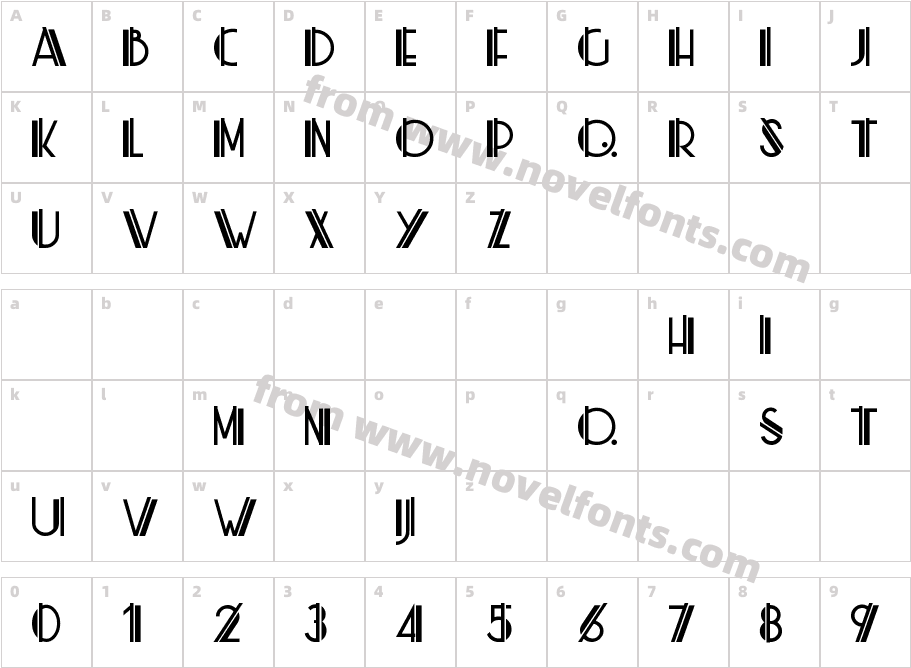 Zig Zag MLCharacter Map