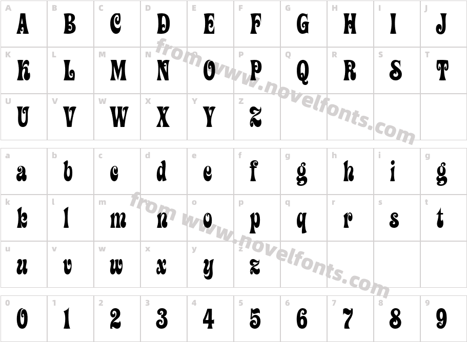 ZiggyITC TTCharacter Map