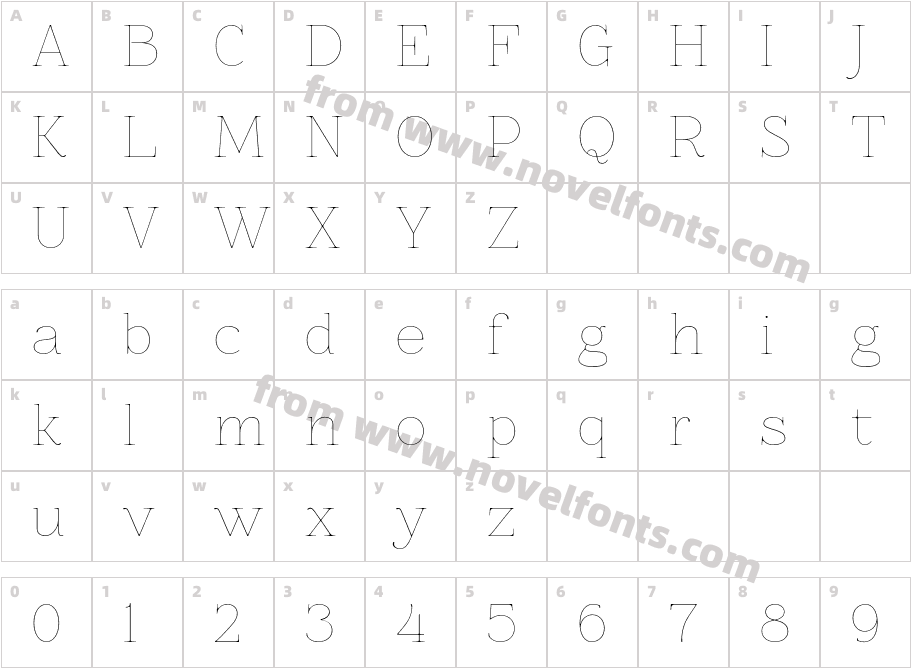 ZnikomitCharacter Map