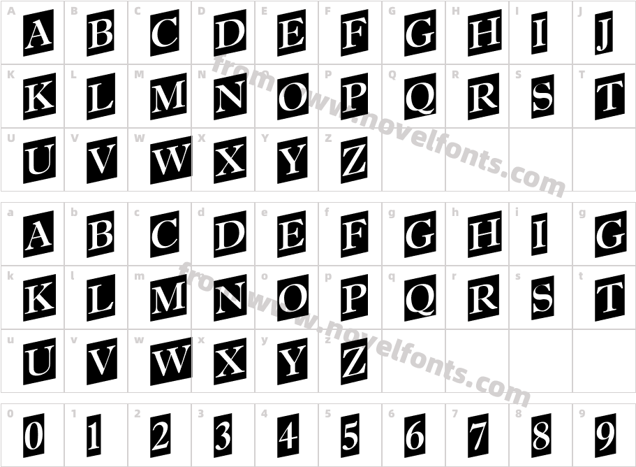 a_ Antique Ttl Trd Cm UpCharacter Map