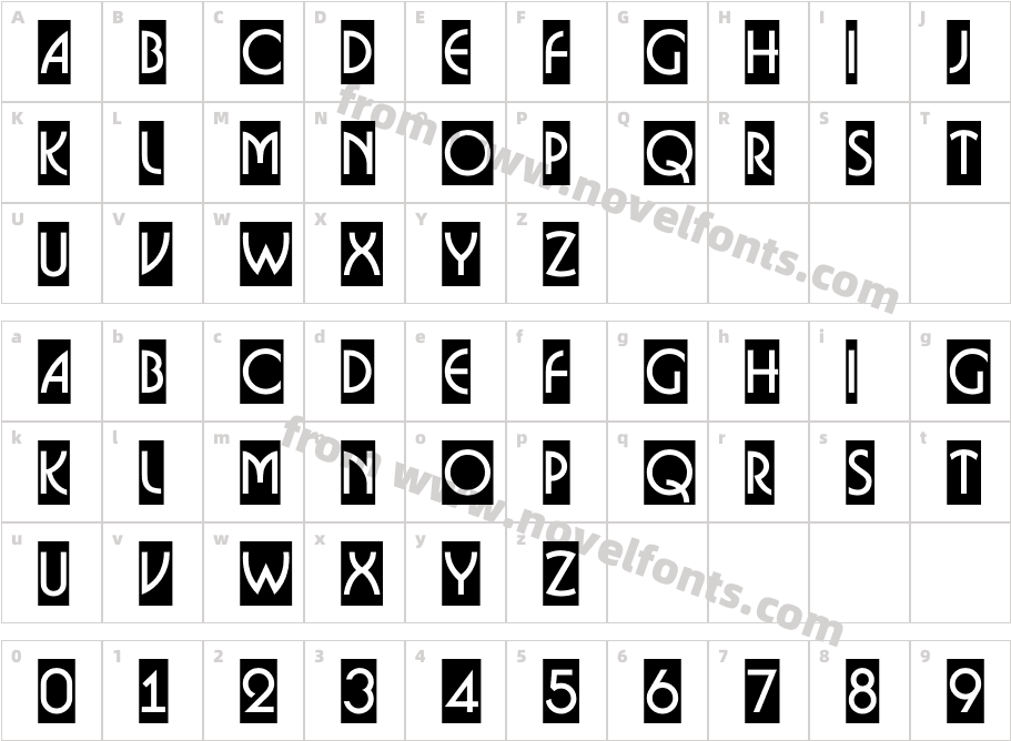 a_ Bosa Nova CmCharacter Map