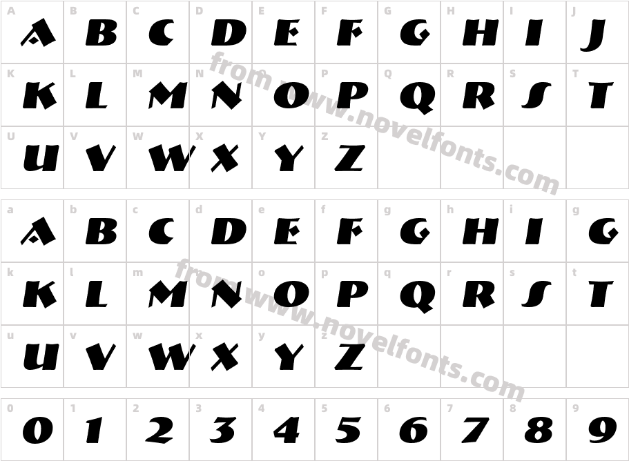 a_ Bremen Bold ItalicCharacter Map