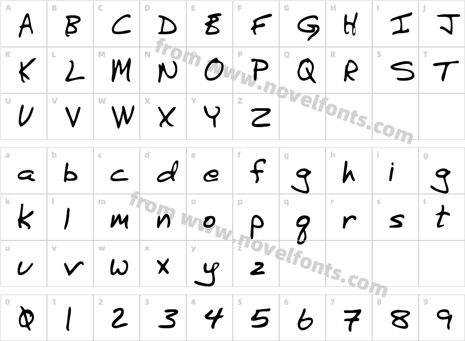 BurkesHand-PlainCharacter Map