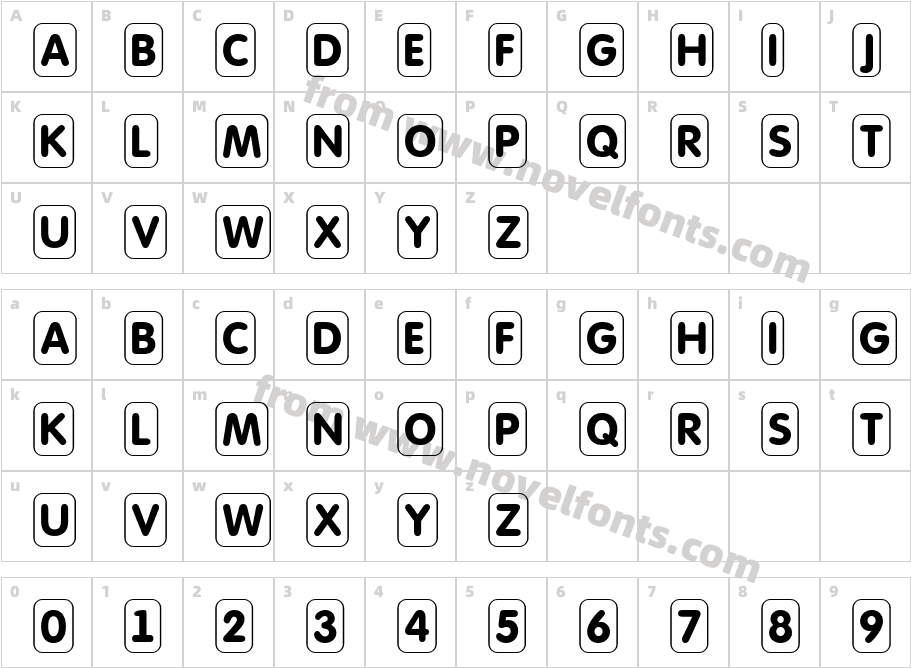 a_ Futura Round Ttl CmD FrCharacter Map