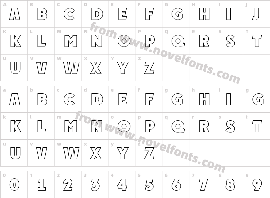 a_ Plakat Titul Otl Extra BoldCharacter Map