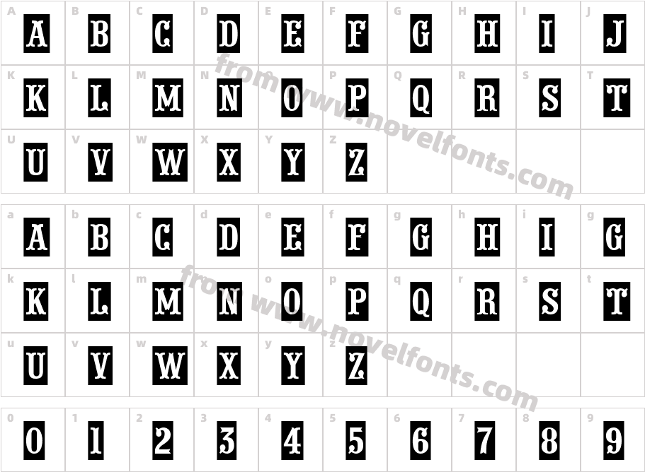 a_ Presentum Cm NrCharacter Map