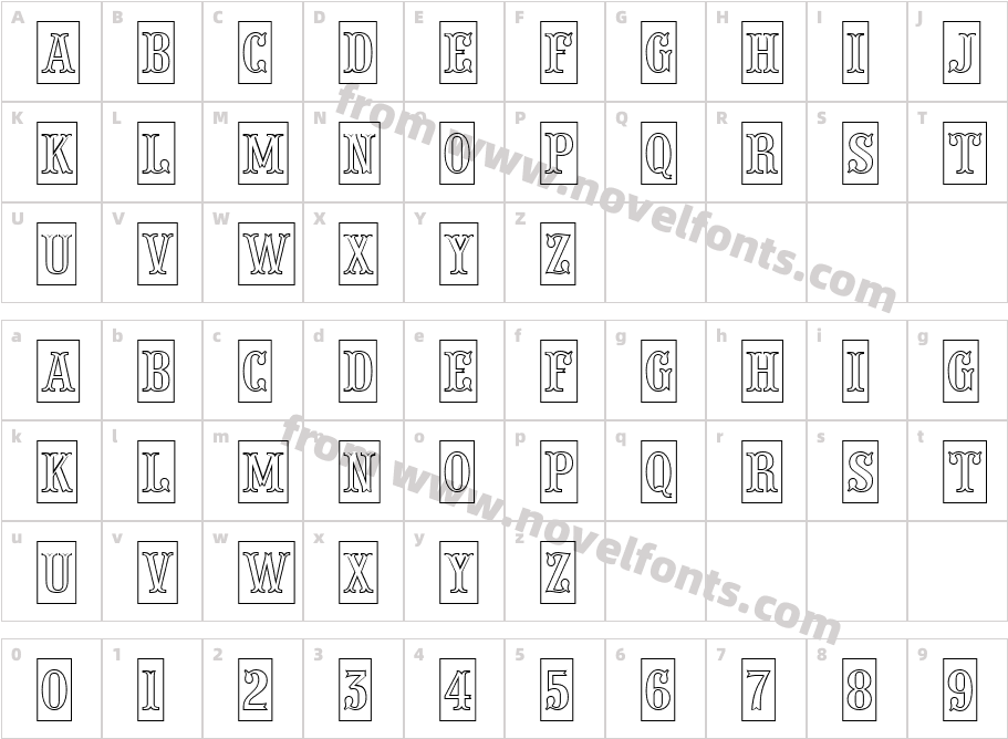 a_ Presentum Nr Cm OtlCharacter Map