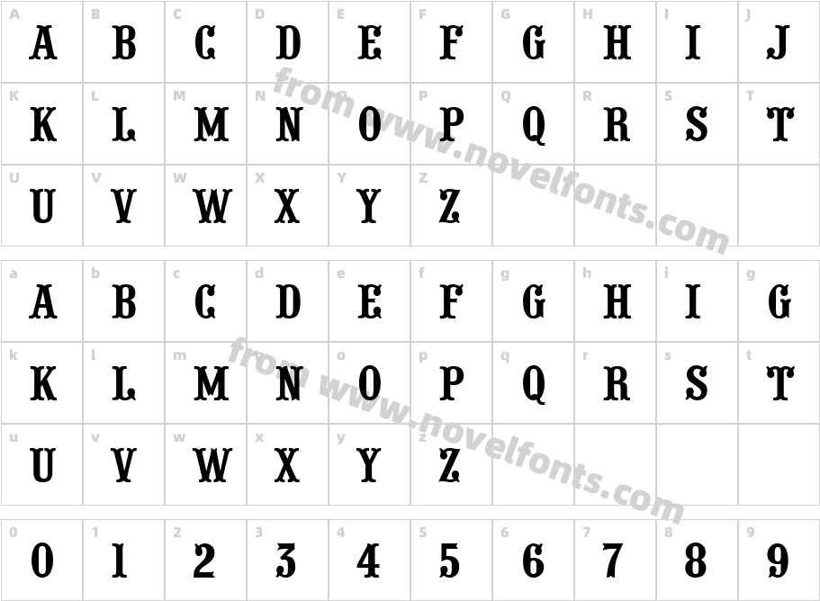 a_ Presentum NrCharacter Map