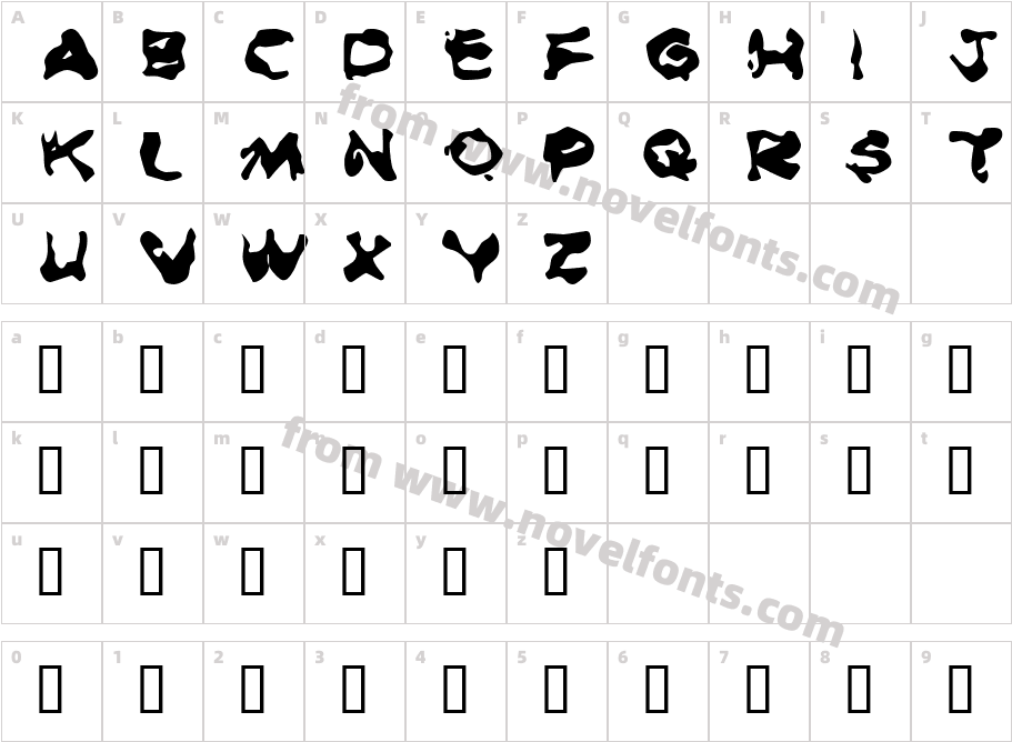 Burned Rubber BlackCharacter Map