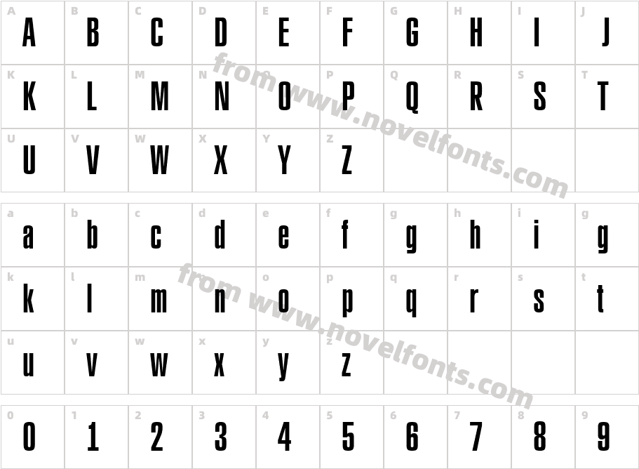 a_ Rubrica Xt CnCharacter Map