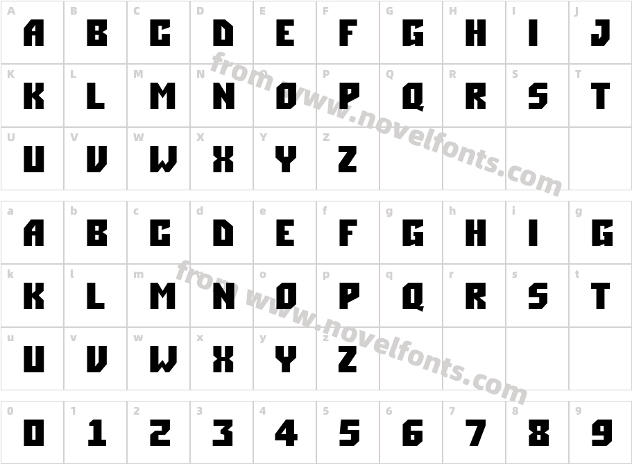 a_ Simpler BoldCharacter Map