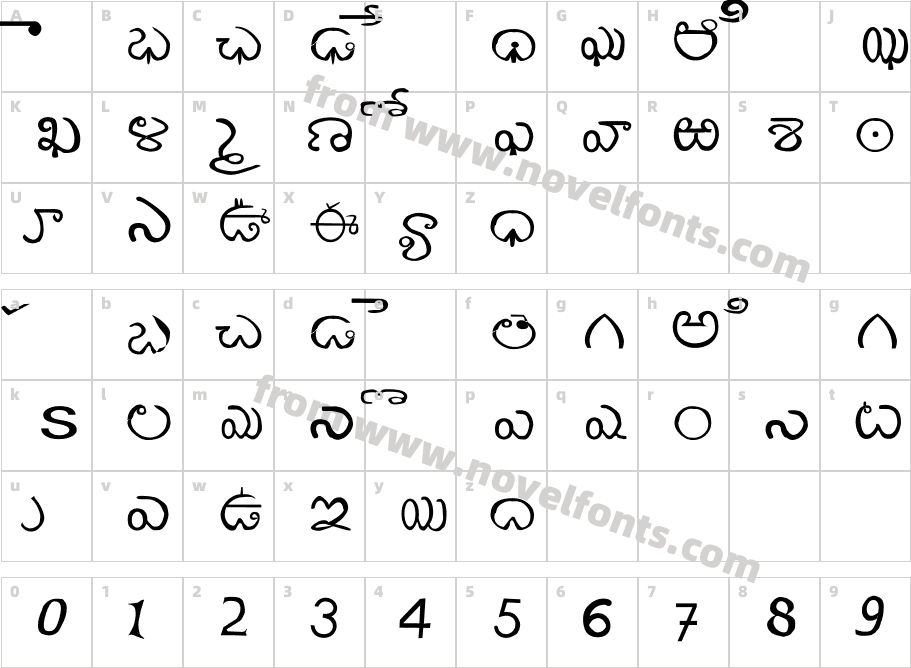 abtelguCharacter Map