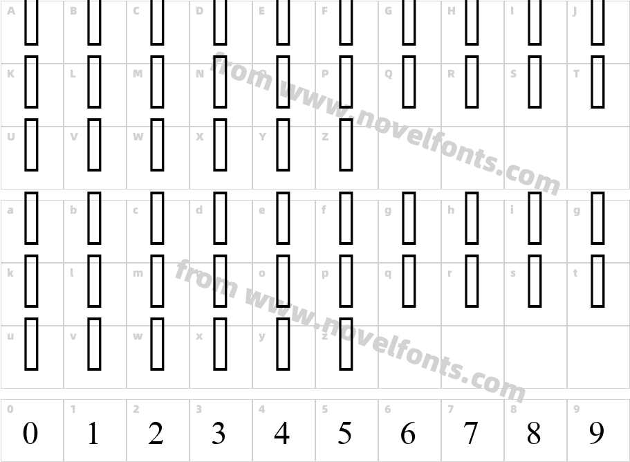 ayman15Character Map