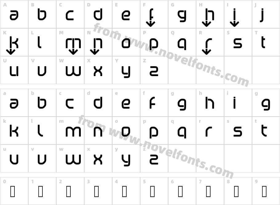 betapo RtCharacter Map