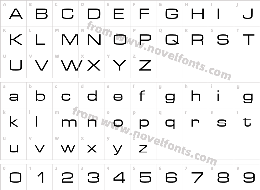 809-CAI978Character Map