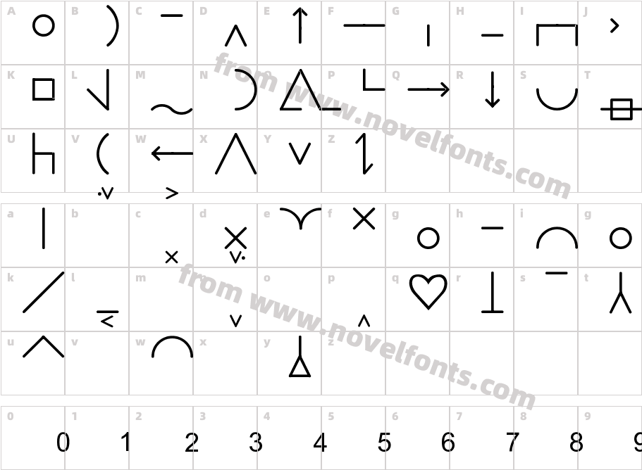 blissymbolics62Character Map