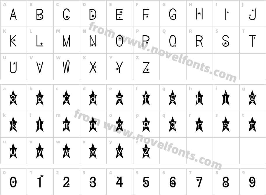 bm kirakiraCharacter Map