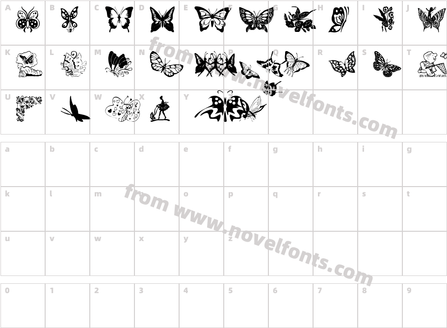 butterflies_cspCharacter Map